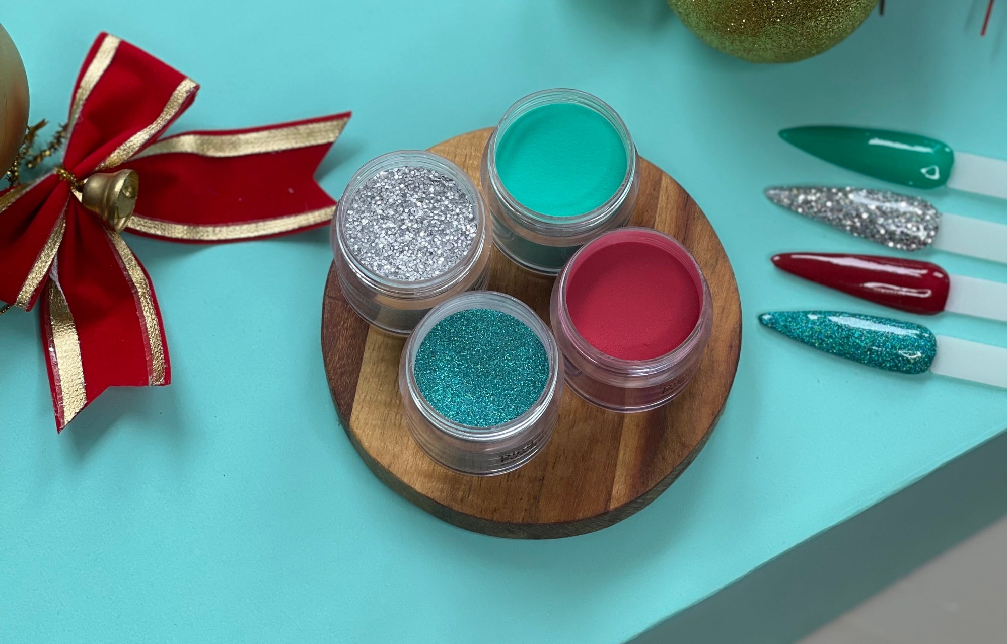Christmas dip nail powder colours