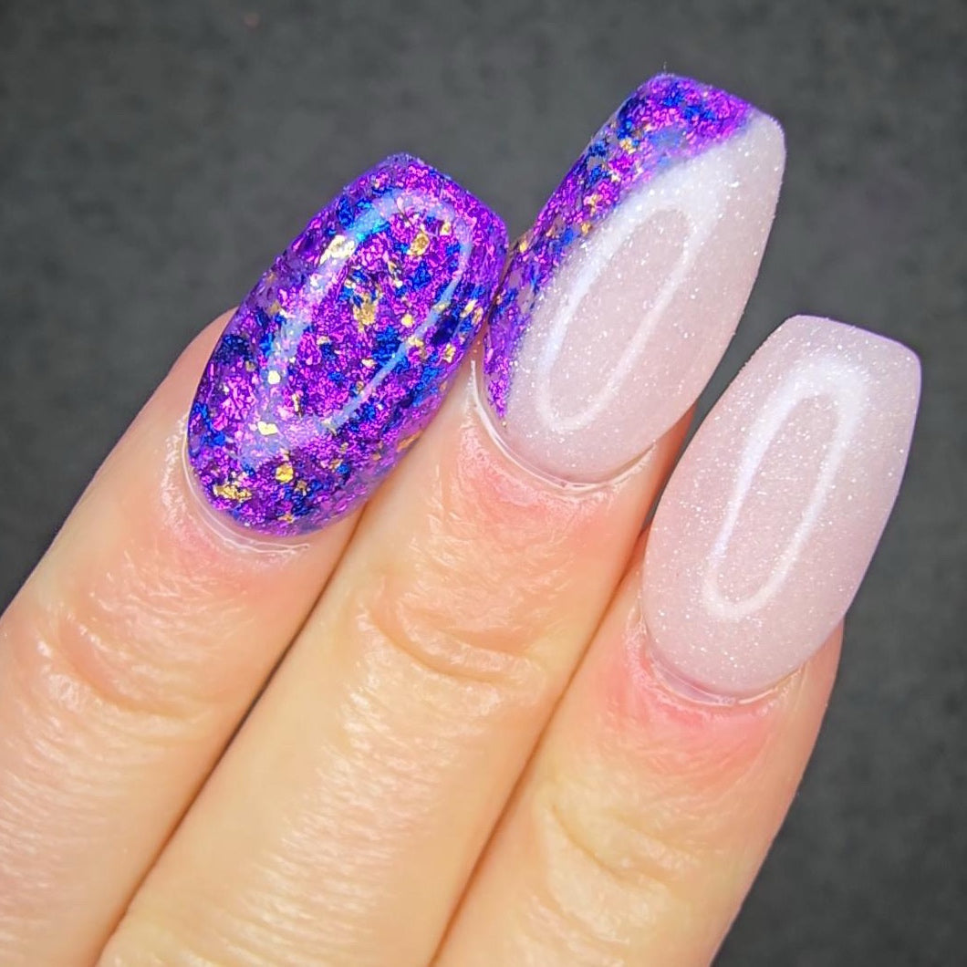 almond blossom shimmer nails