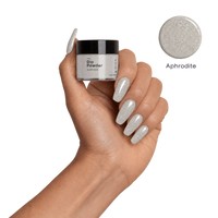 Aphrodite Greige Dip Powder with pot and swatch