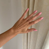 Soft pink dip powder nails in the bestselling shade Ballerina. An Australian made, finely milled dipping powder that applies light yet durable on the nails giving a salon nails finish. 