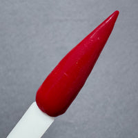 Blood Lust Dip Powder on a Swatch