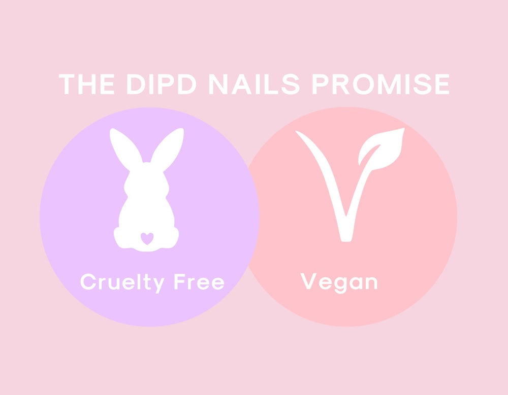 No nasties formula Pro Liquids for dip nails at home. Vegan and cruelty free dipping nail products. 