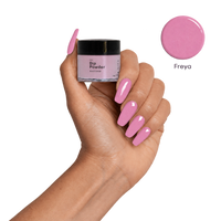 freya pink rose nails and swatch