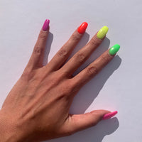 High Voltage Lime with other neon coloured nails