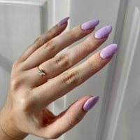 Lilac love dip[ powder colour on natural nails using DIPD nails 