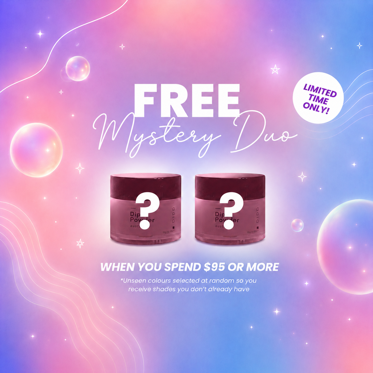 Mystery duo gift with purchase offer limited time