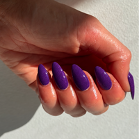 Poison Plum purple dip nails