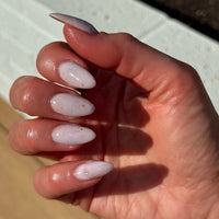 Violet Bloom from the Confetti Milk collection by dipd nails