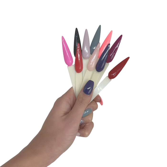 Stiletto Natural Nail Swatch 10pc - DIPD NAILS
